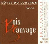 Wijn etiket - Bois Sauvage - Domaine Girod (Côtes du Luberon)
