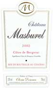Wijn etiket - Château Masburel Rouge - Château Masburel (Bergerac)