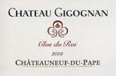 Wijn etiket - Châteauneuf du Pape ’Clos du Roi’ - Château Gigognan (Rhône)