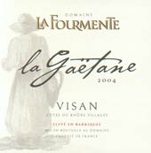 Wijn etiket - La Gaëtane - Domaine La Fourmente (Rhône)