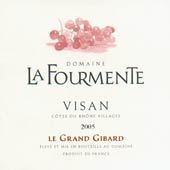Wijn etiket - Le Grand Gibard - Domaine La Fourmente (Rhône)