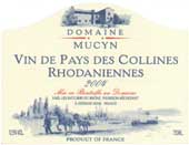 Wijn etiket - Vin de Pays des Collines Rhodaniennes - Domaine Mucyn (Rhône)