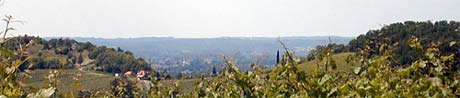Panorama van de Bergerac streek